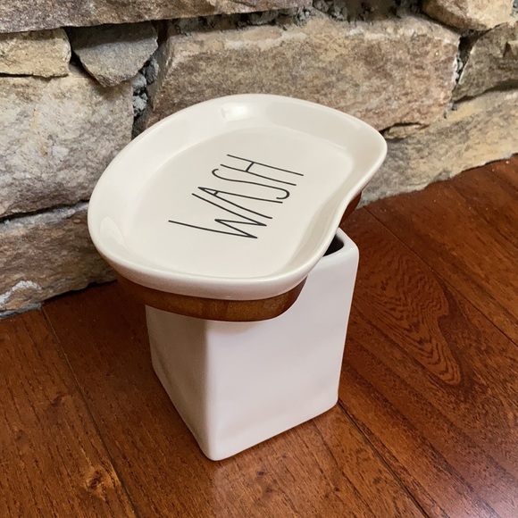 NWT RARE Rae Dunn ADORABLE Soap Holder - WASH - Picture 6 of 6